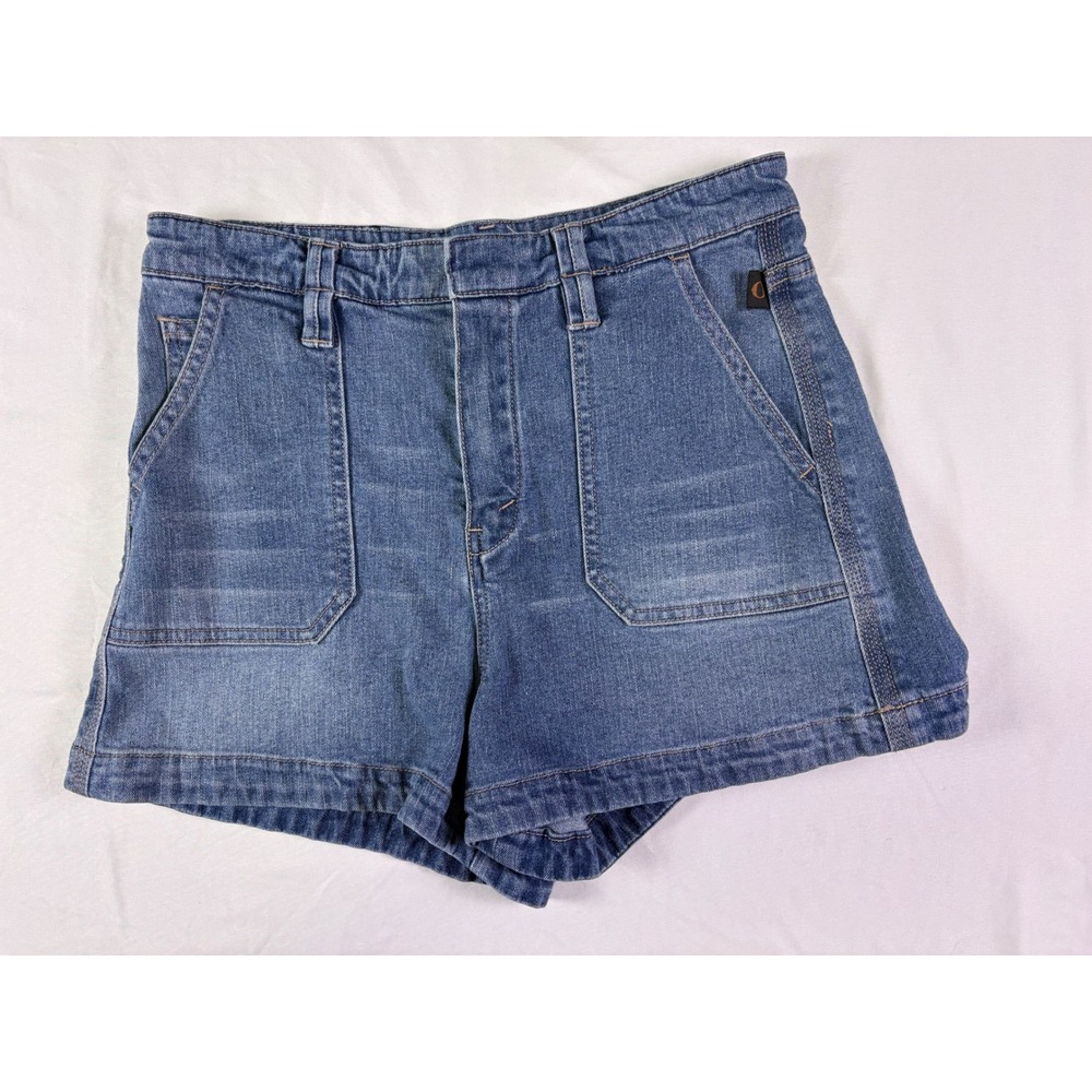 Chloe Denim Jean Shorts Size 38 6 High Rise Italian Luxury Coastal Preppy Euro - Picture 2 of 6
